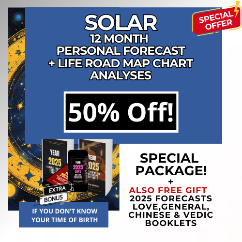 Solar Special Package! 12 Month Personal Forecast & Character Analysis Reports